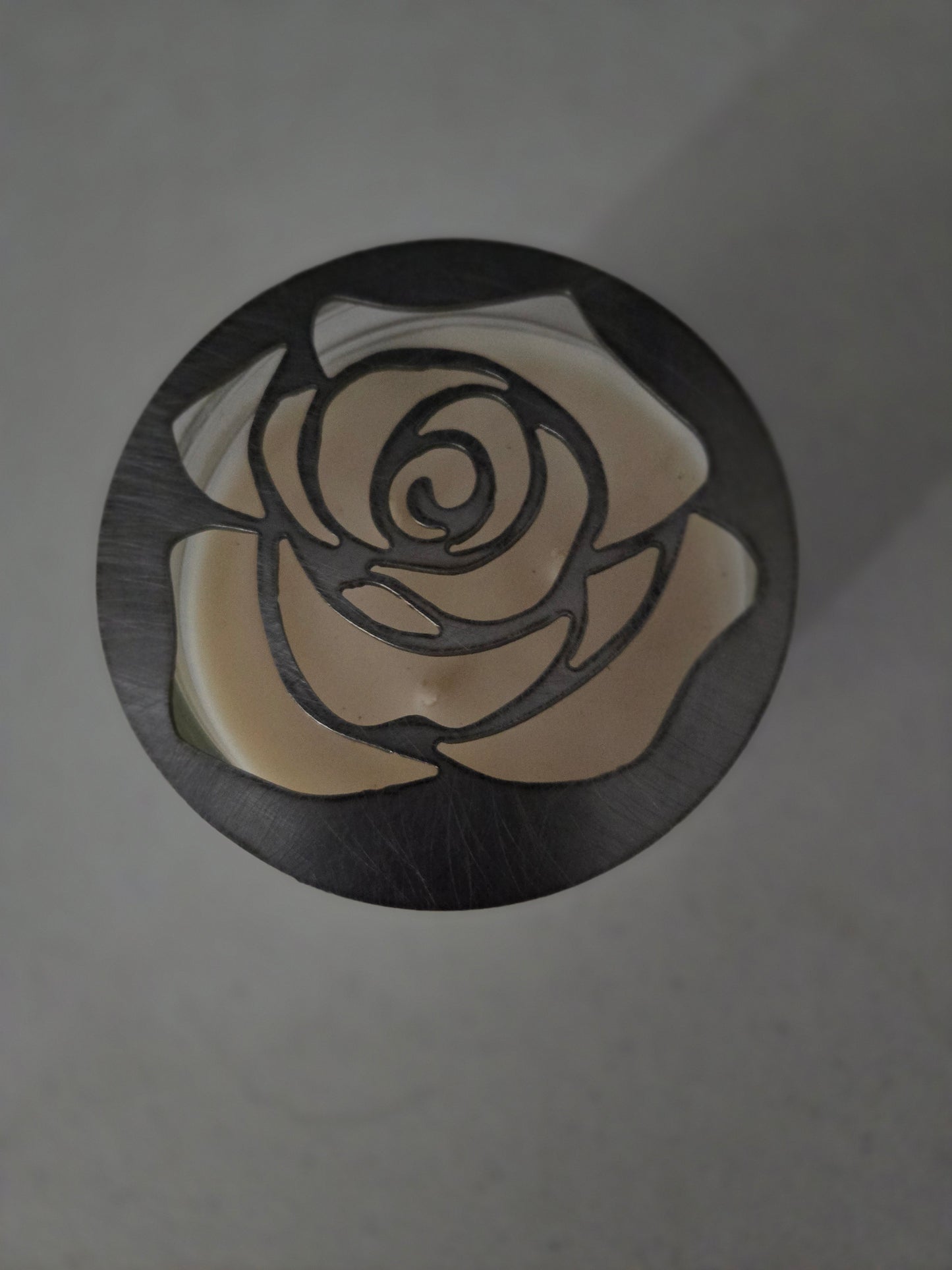 Elegant Rose Candle Topper – Unique Wedding & Home Decor