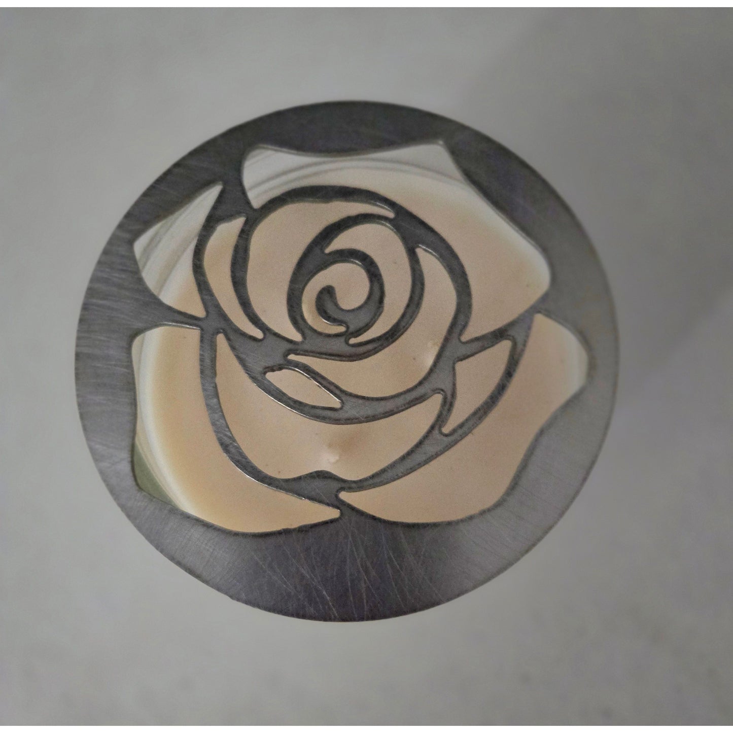 Elegant Rose Candle Topper – Unique Wedding & Home Decor