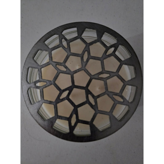 Geometric Honeycomb Candle Topper – Modern Geometric Jar Candle Accessory