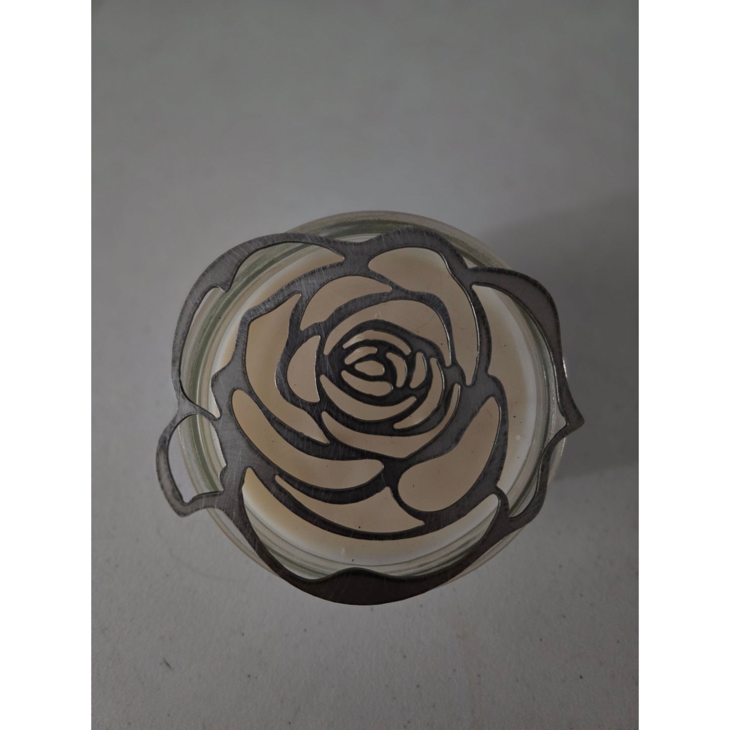 Blooming Rose Flower Candle Topper – Beautiful Floral Candle Decoration