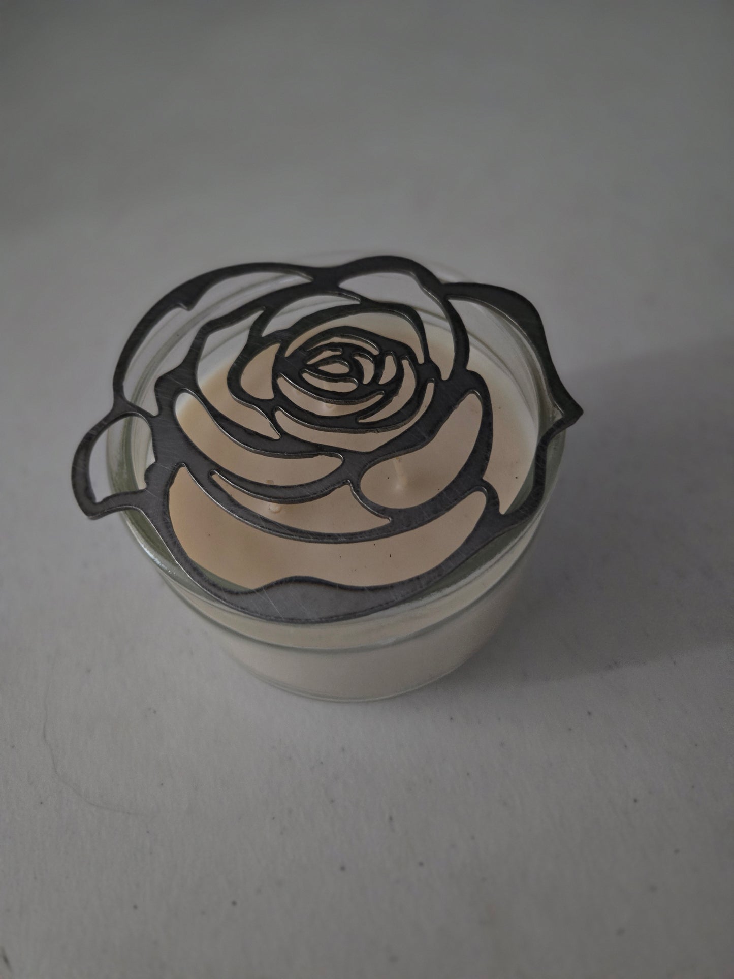 Rose Flower Candle Topper – Beautiful Floral Candle Decoration