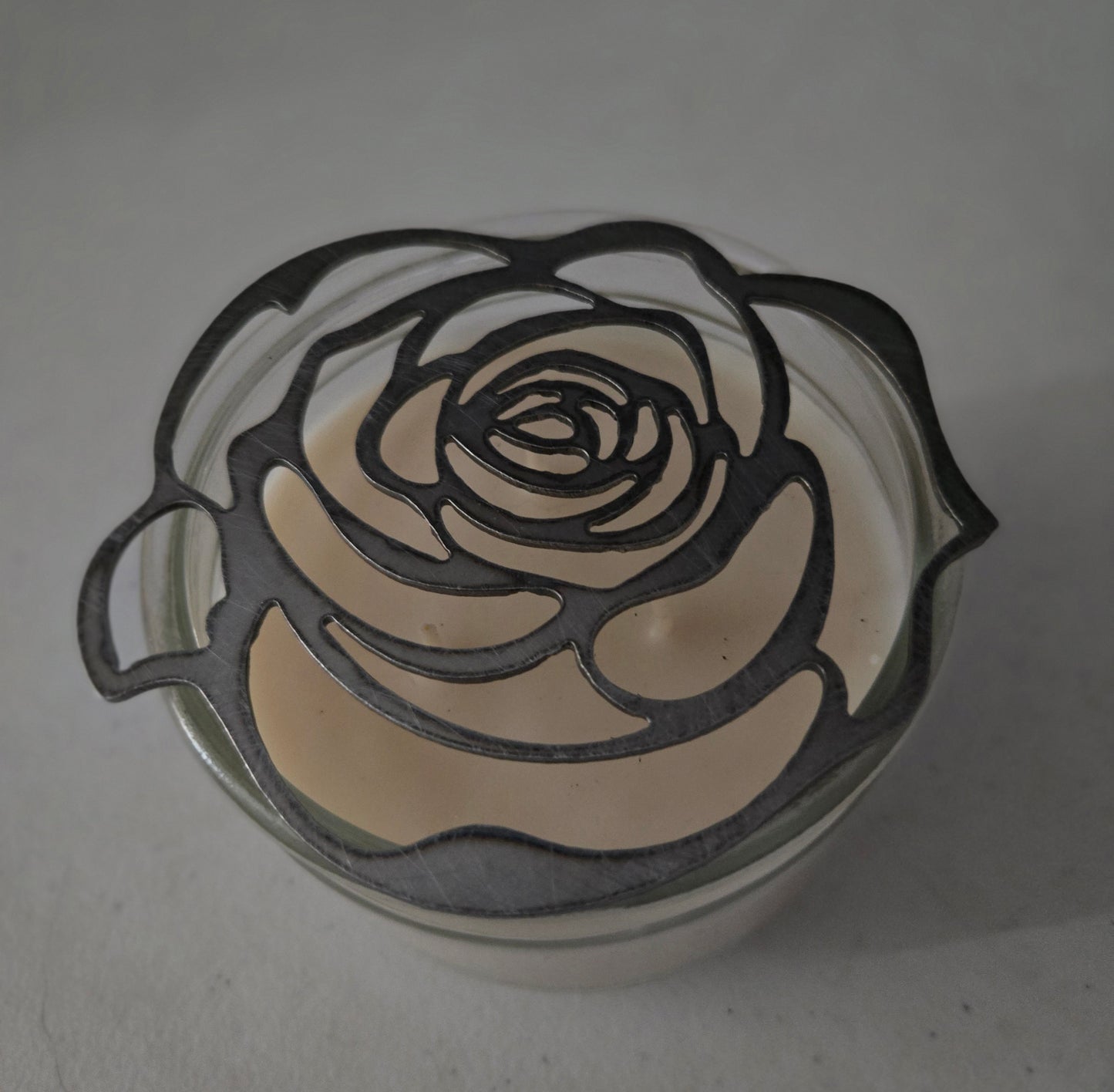 Rose Flower Candle Topper – Beautiful Floral Candle Decoration