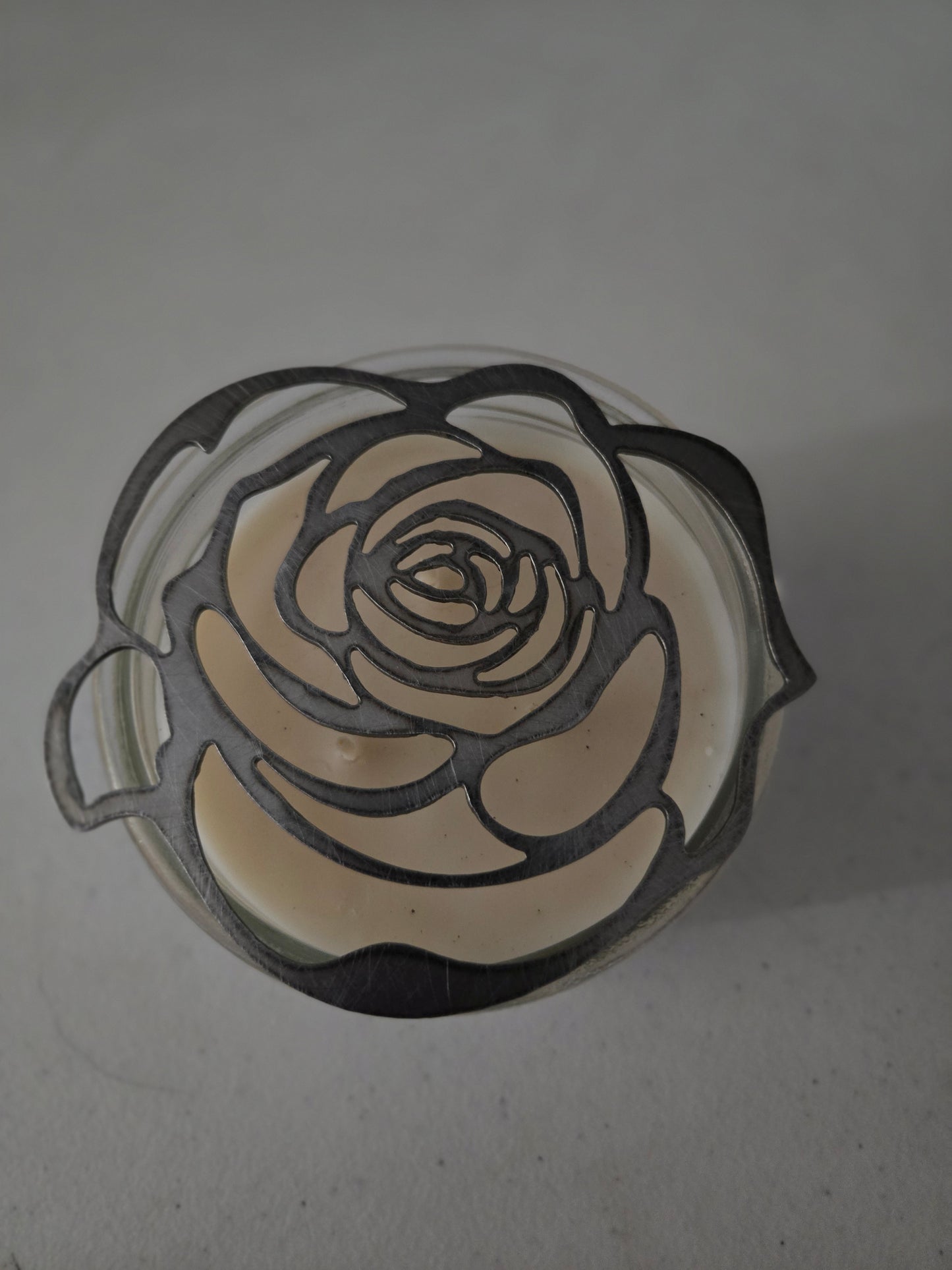 Rose Flower Candle Topper – Beautiful Floral Candle Decoration
