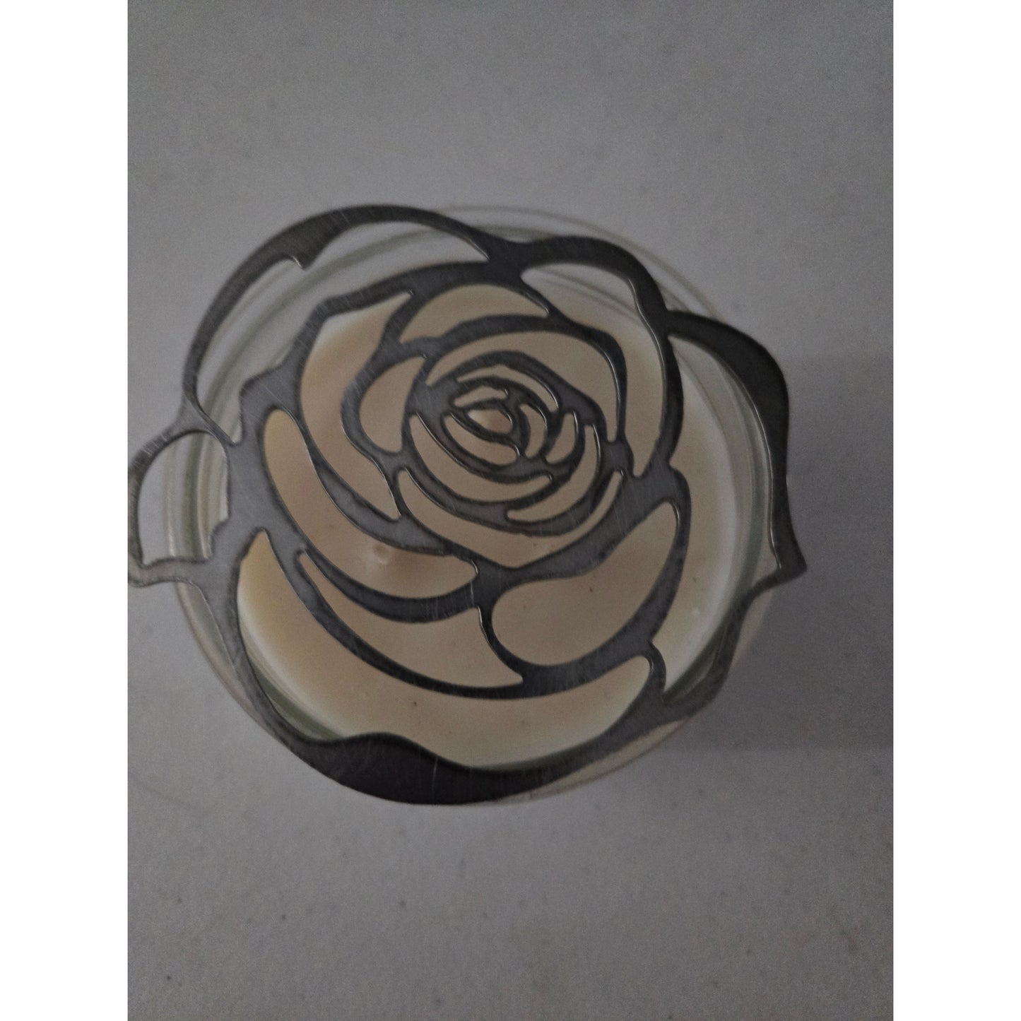 Blooming Rose Flower Candle Topper – Beautiful Floral Candle Decoration