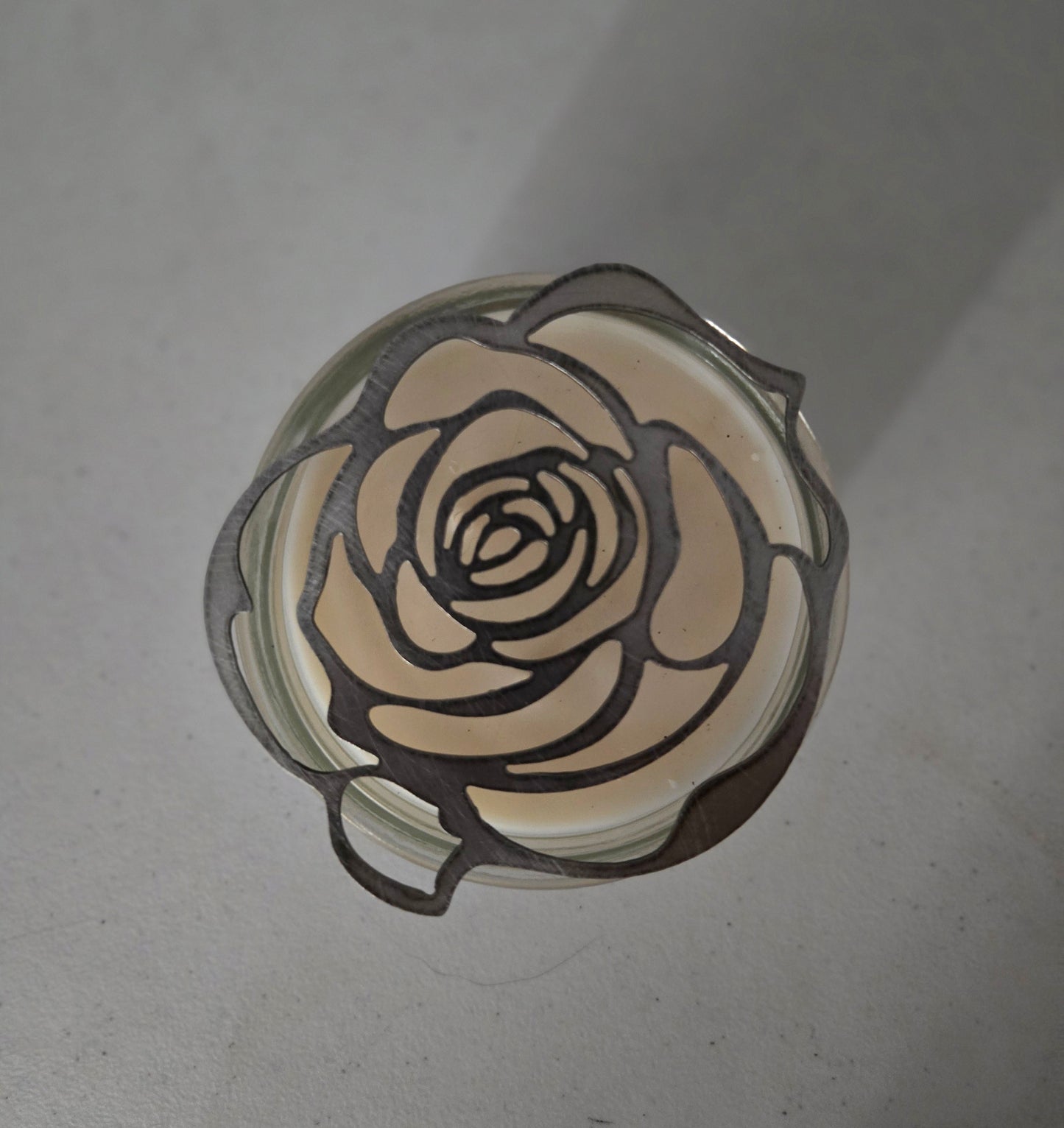 Rose Flower Candle Topper – Beautiful Floral Candle Decoration