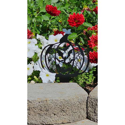 Halloween Pumpkin Bat Garden Stake – Spook Yard Decoration