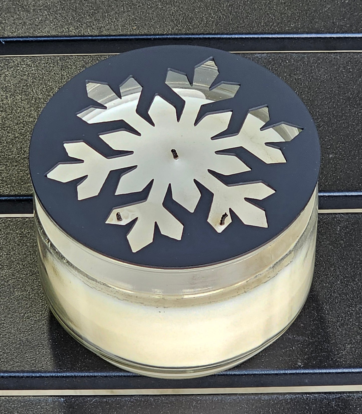 Christmas snowflake candle flame guard
