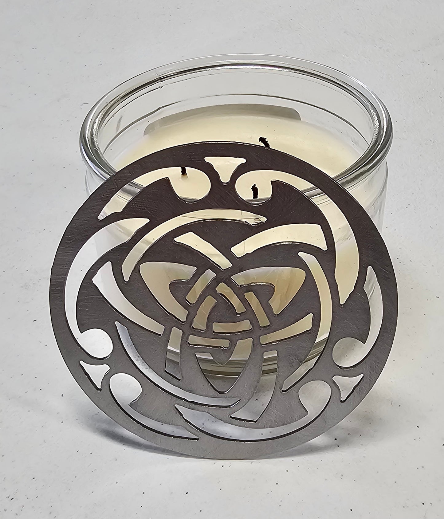 Celtic Candle Topper Lid – Decorative Metal or Black Ceramic Candle Cover, Multiple Sizes, Gift for Candle Lovers