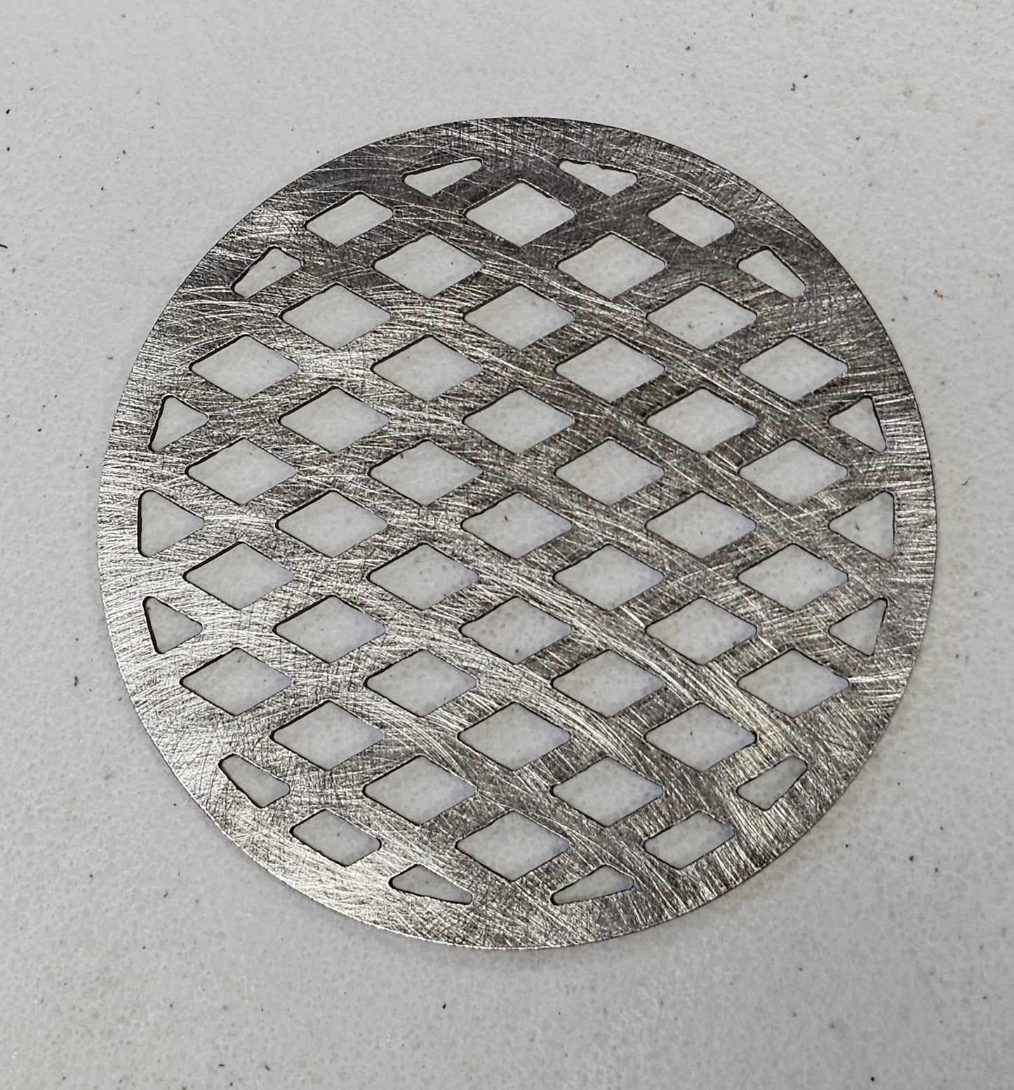 Diamond Lattice Metal Candle Topper – Geometric Jar Candle Accessory