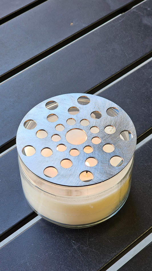 Calm Sphere Candle Topper – Candle Lid to Reduce Tunneling & Promote Even Burns