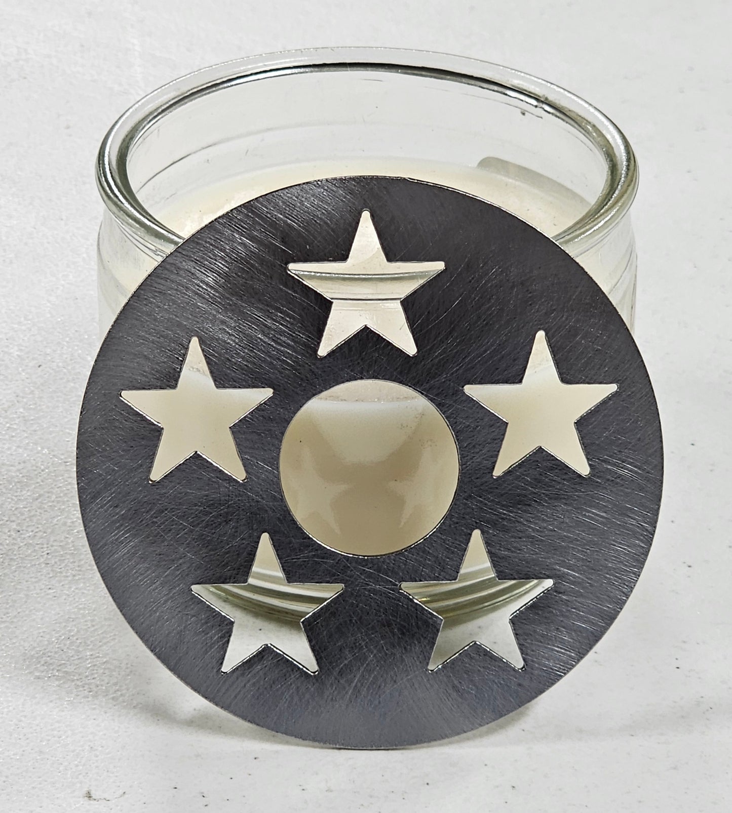 5-Star Metal Candle Topper – Decorative Lid for Jar Candles | Improves Burn & Scent Throw
