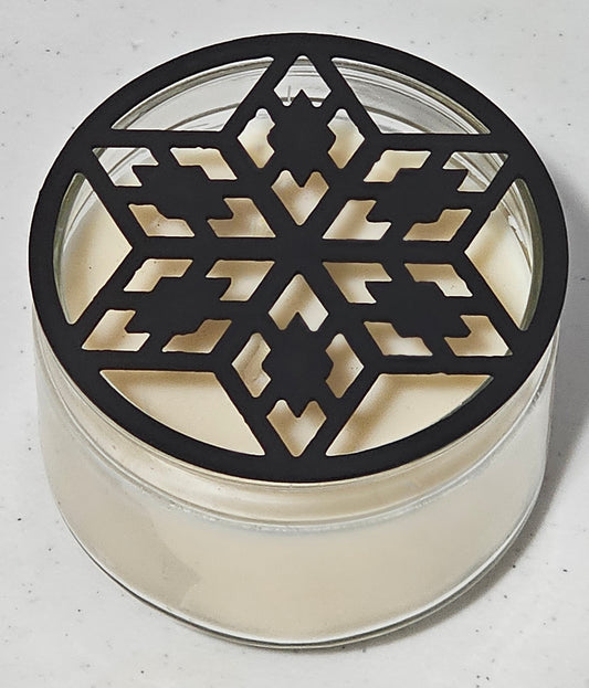 Celestial Star Candle Topper – Metal Candle Lid for Even Burn – Prevents Tunneling – Geometric Star Jar Candle Cover– Decorative Metal Candle Lid