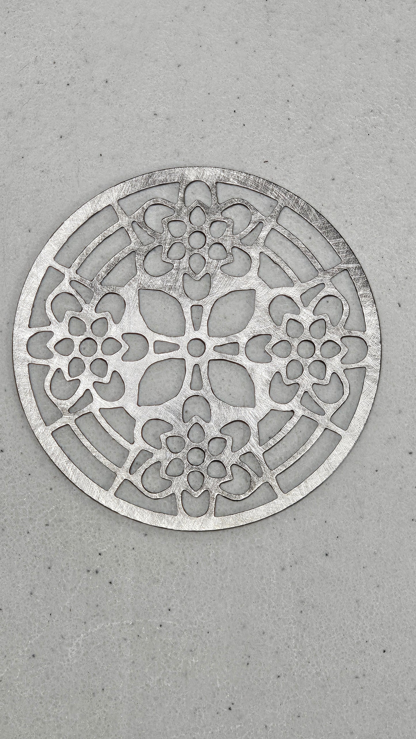heirloom bloom candle topper metal floral design