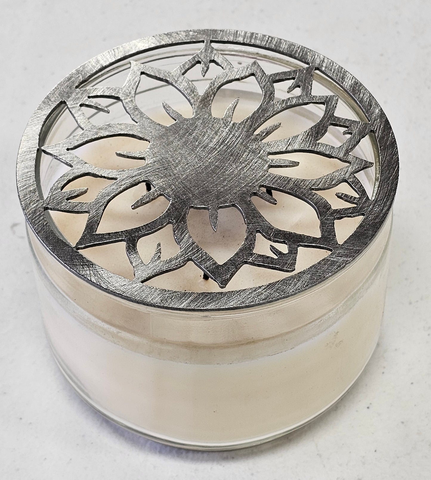 Helianthus Halo Sunflower Metal Candle Topper – Prevents Tunneling and promotes Even Burn