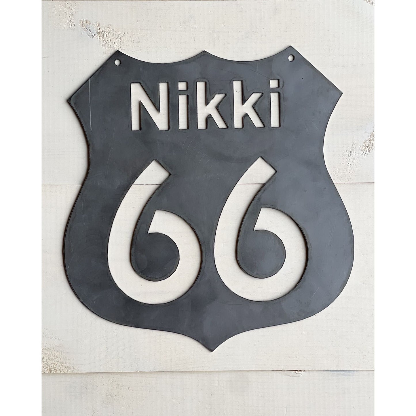 Custom Route 66 Sign with name - 12" tall
