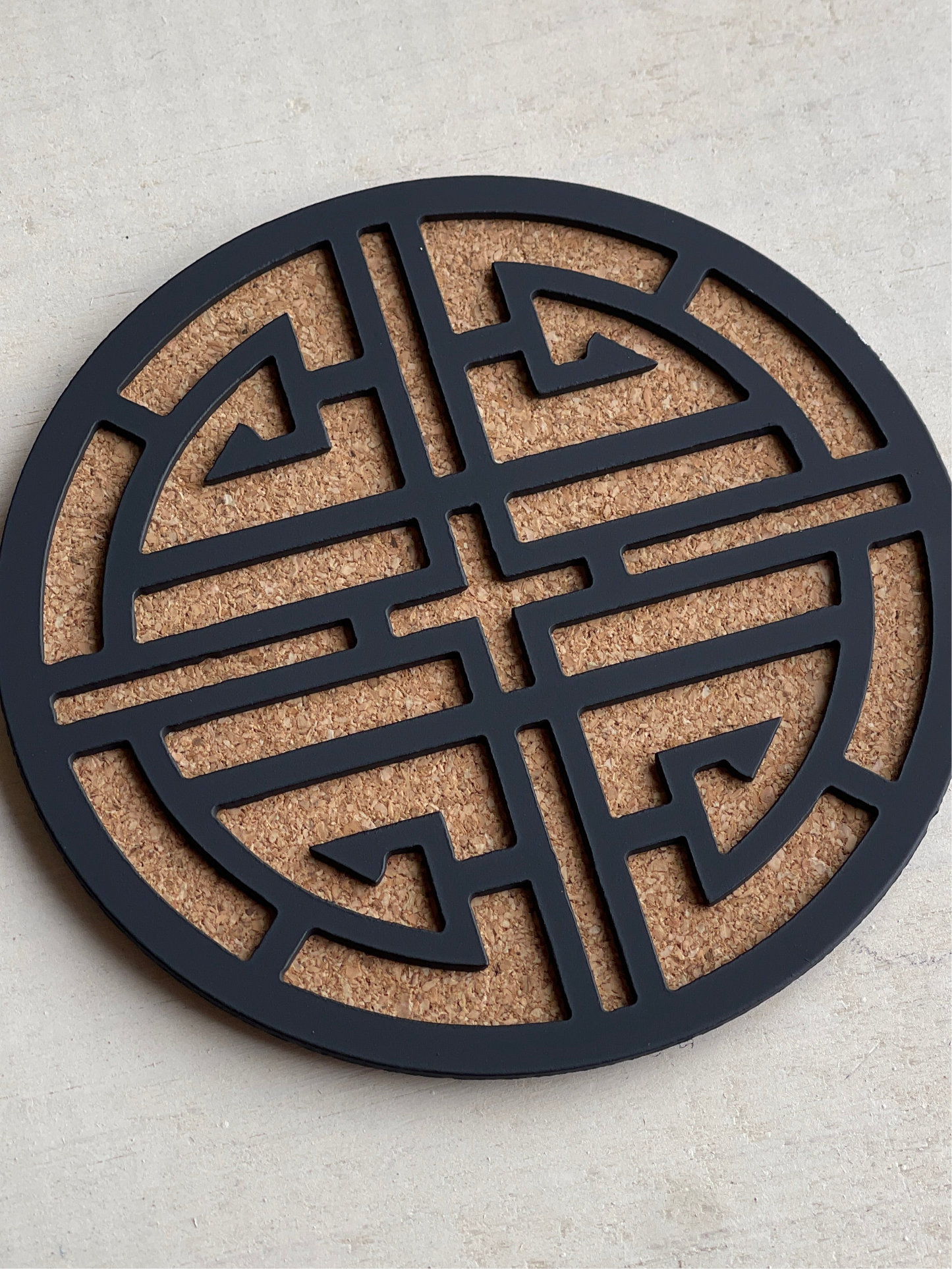 Metal Coaster Midnight Lotus - set of 4