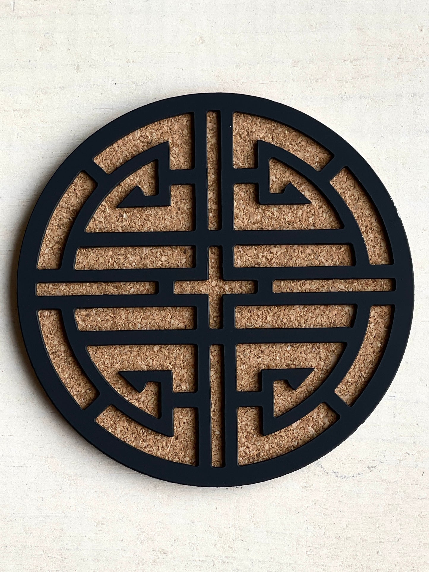 Metal Coaster Midnight Lotus - set of 4