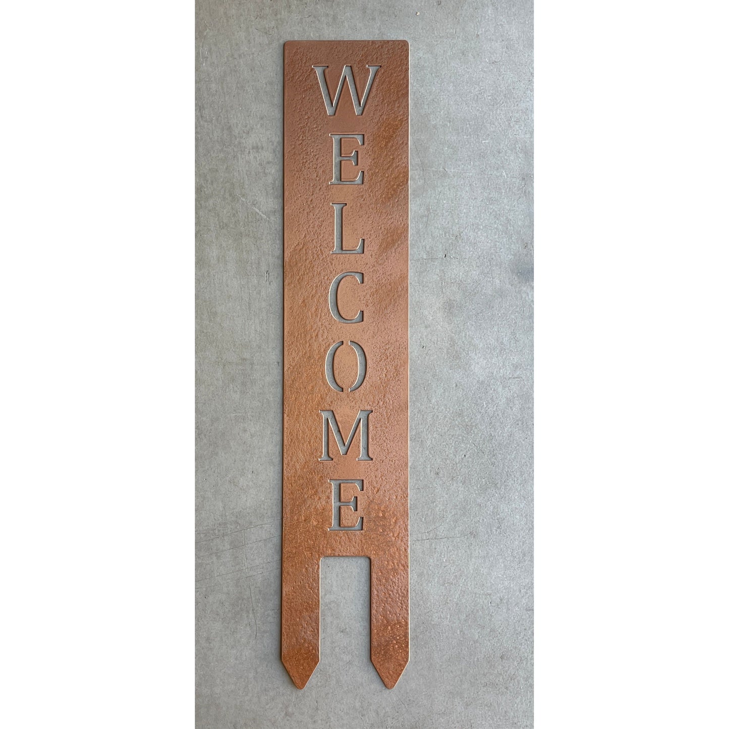 Welcome Metal Lawn Sign – Outdoor Yard Decor for Garden, Pathway, or Porch