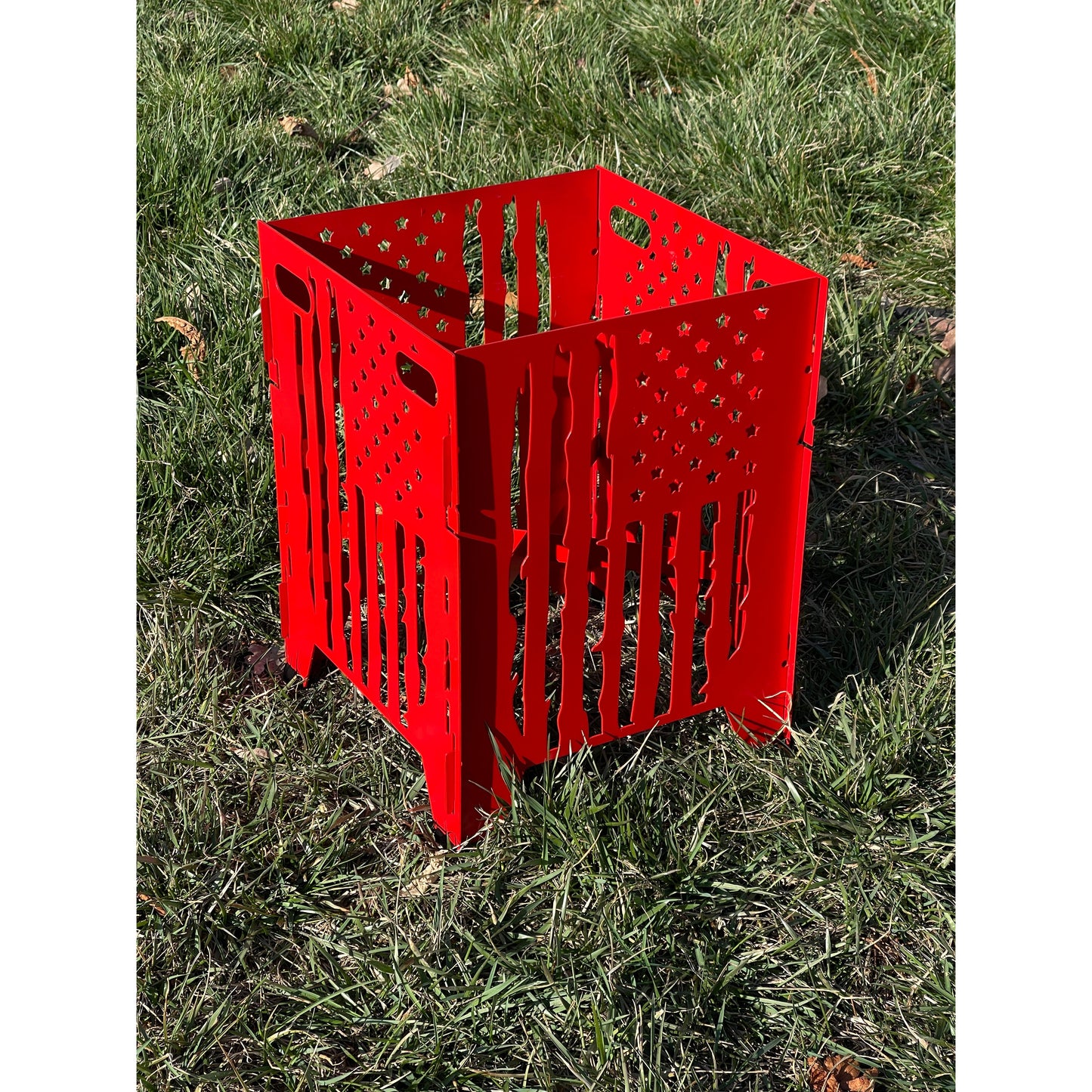Metal Plant Stand Indoor Outdoor | Collapsible Adjustable Height 9x9x10 | Foldable Plant Holder