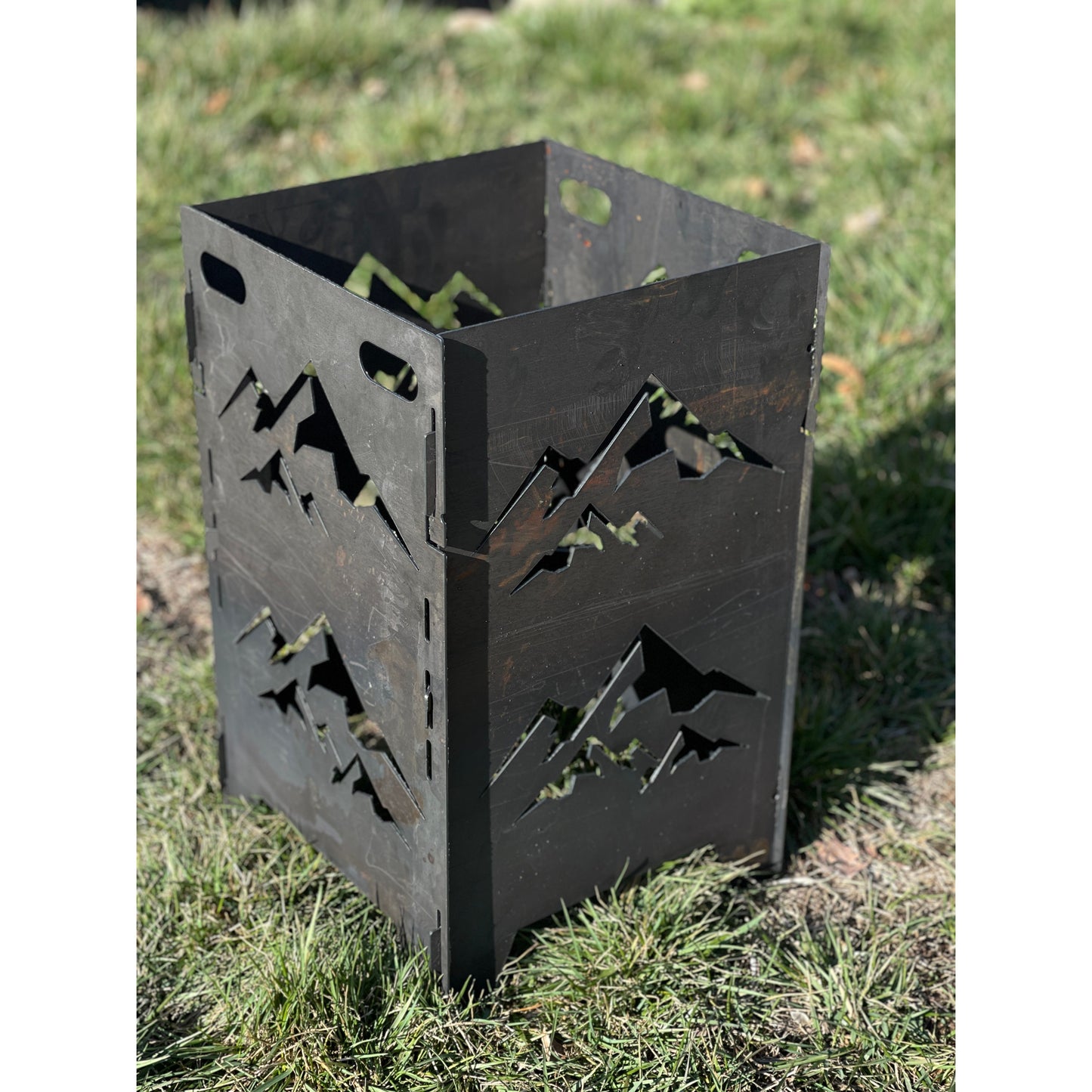 Collapsible Metal Plant Stand 9"X 9" X 12"– Foldable Indoor/Outdoor Display in Multiple Designs & Colors & Customizable Pot Depths