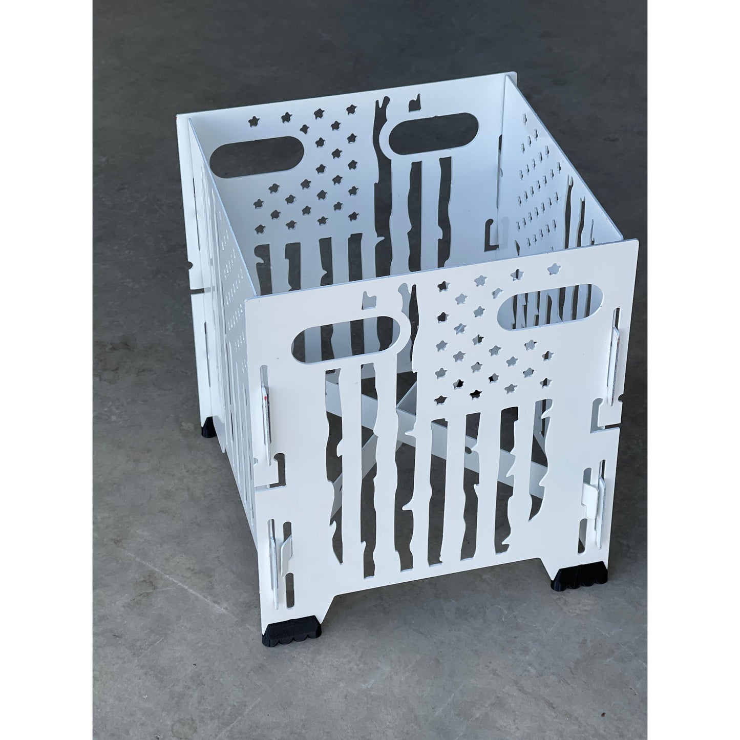 Metal Plant Stand Indoor Outdoor | Collapsible Adjustable Height 9x9x10 | Foldable Plant Holder