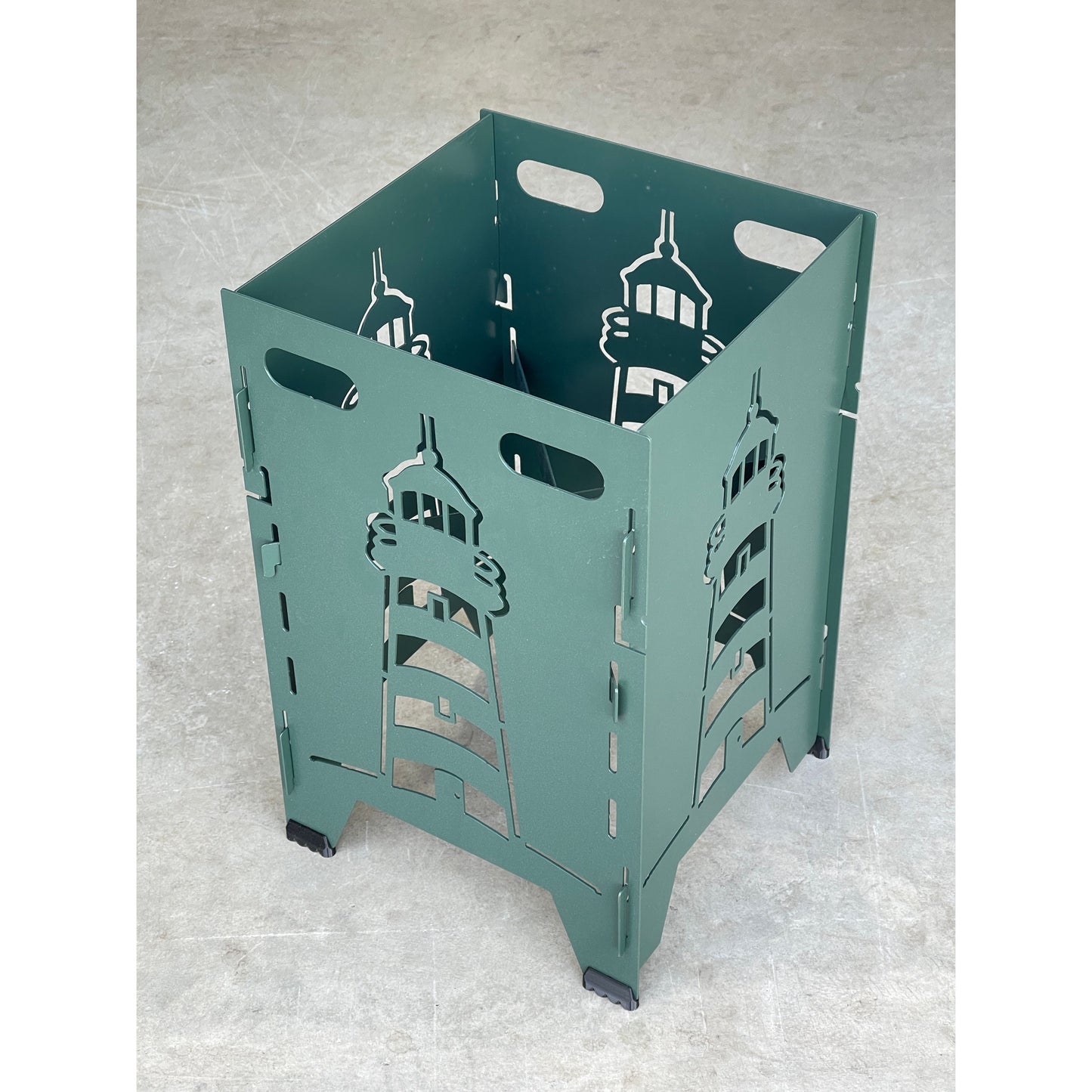 Metal Plant Stand Indoor Outdoor | Collapsible Adjustable Height 9x9x10 | Foldable Plant Holder