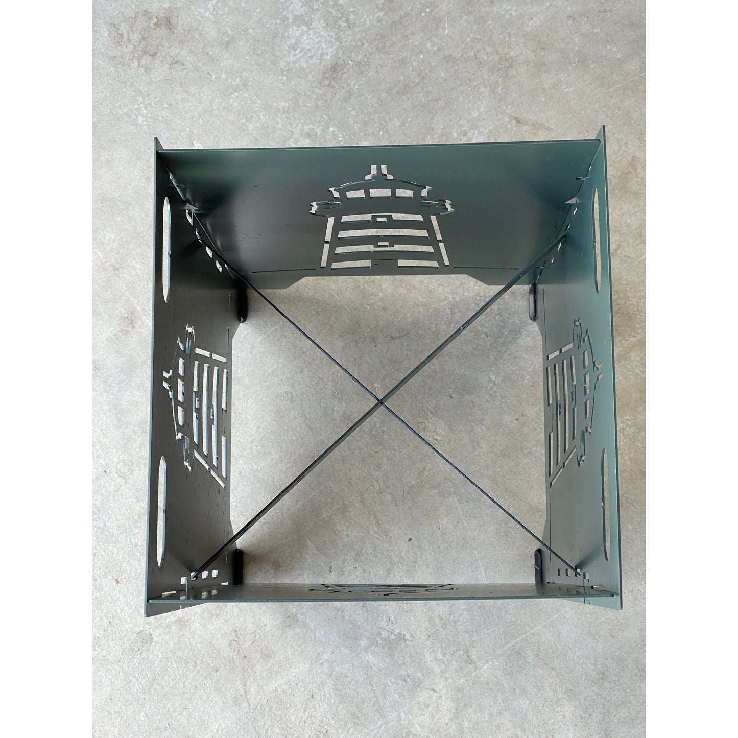 Plant Stands Collapsible Metal 12 1/2"x 12 1/2"x 16" | Multiple Designs & Colors | Space-Saving Décor