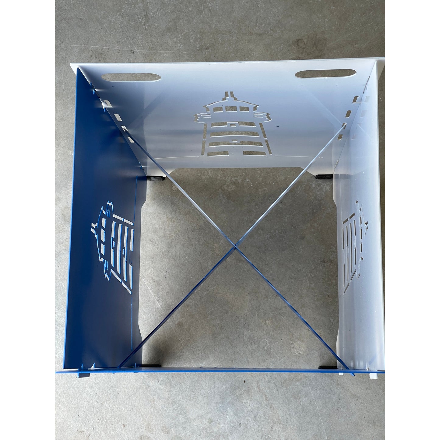 Collapsible Metal Plant Stand |12.5" x 12.5"x 20" high – Adjustable Height, Foldable Indoor & Outdoor Plant Holder