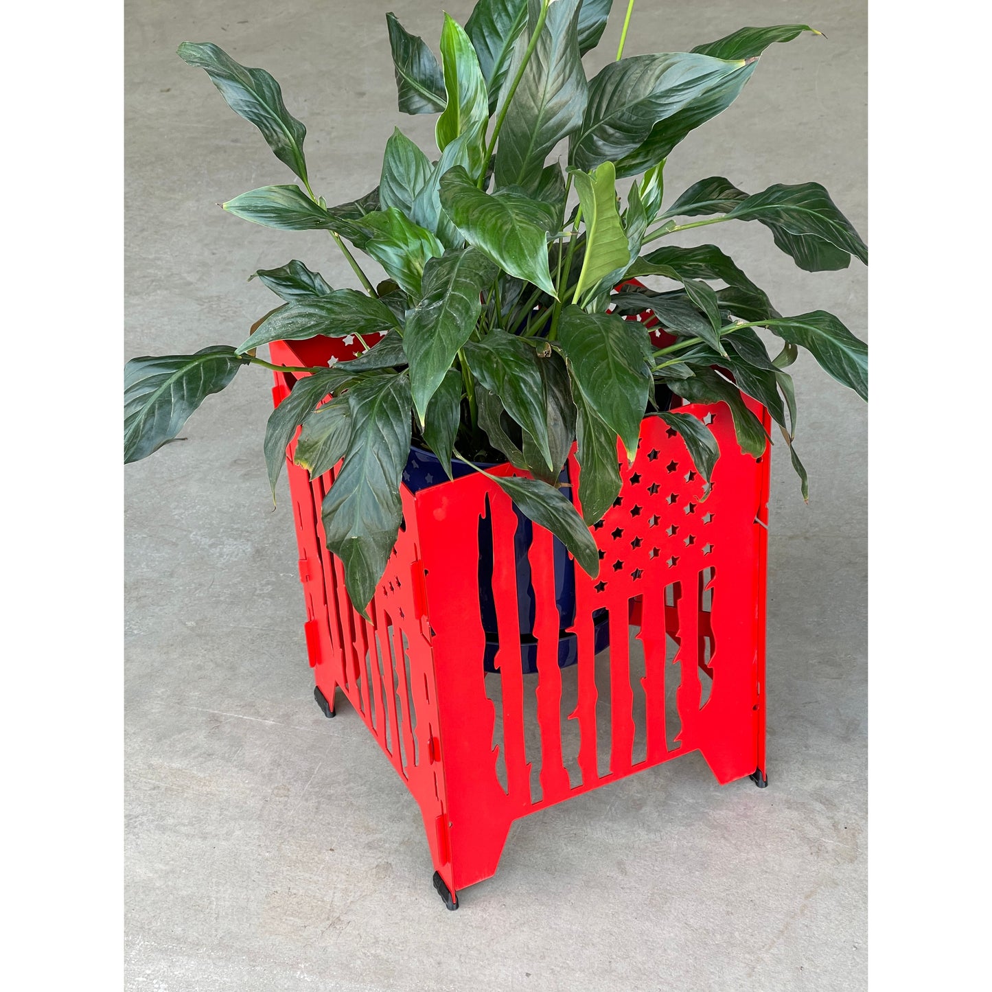 Plant Stands Collapsible Metal 12 1/2"x 12 1/2"x 16" | Multiple Designs & Colors | Space-Saving Décor