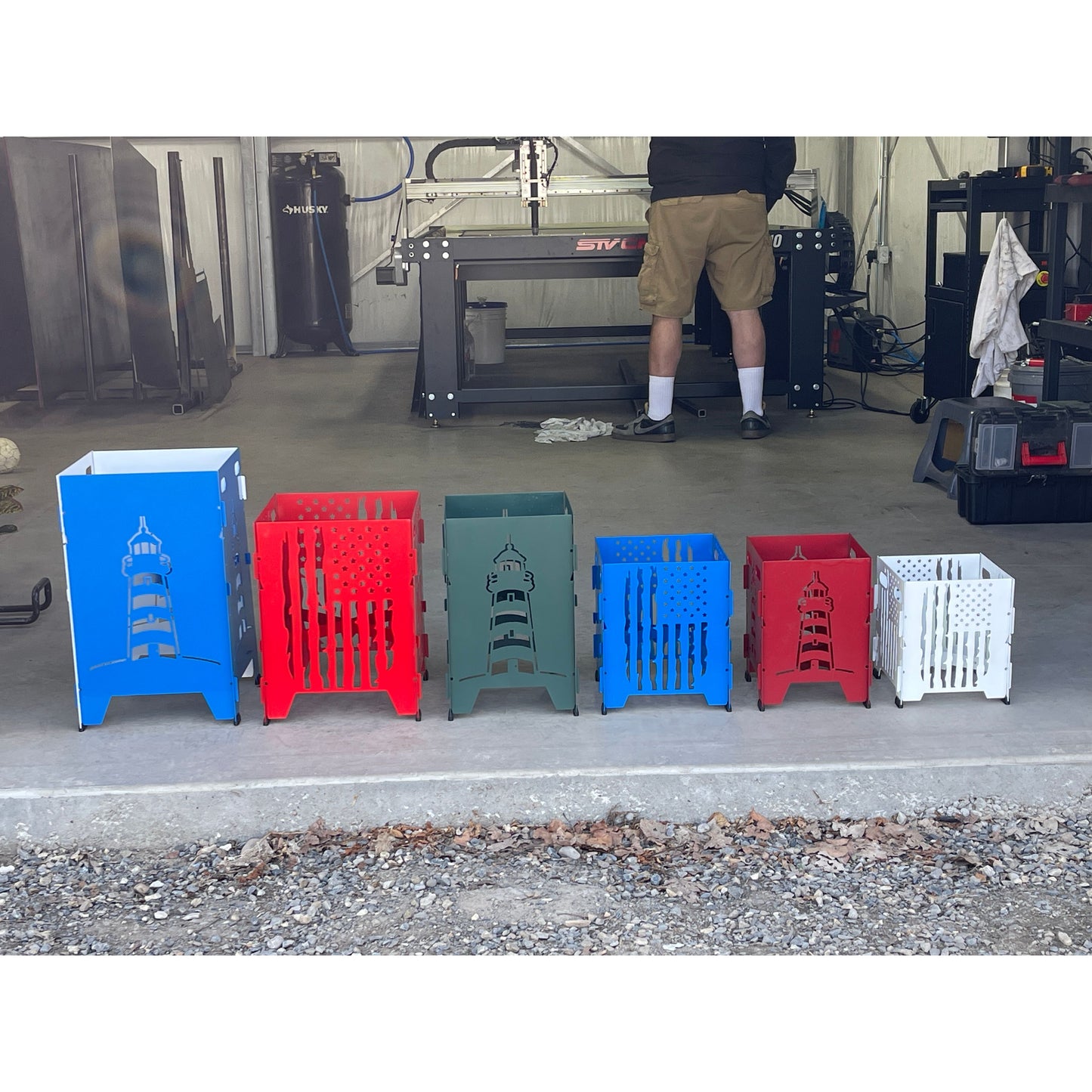 Plant Stands Collapsible Metal 12 1/2"x 12 1/2"x 16" | Multiple Designs & Colors | Space-Saving Décor