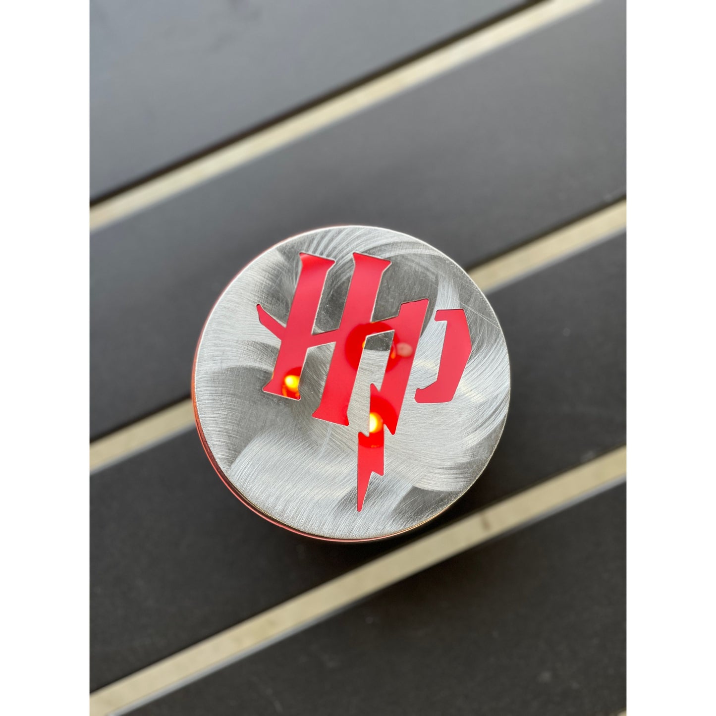 HP-Inspired Candle Topper – Enchanted Metal Lid for Jar Candles
