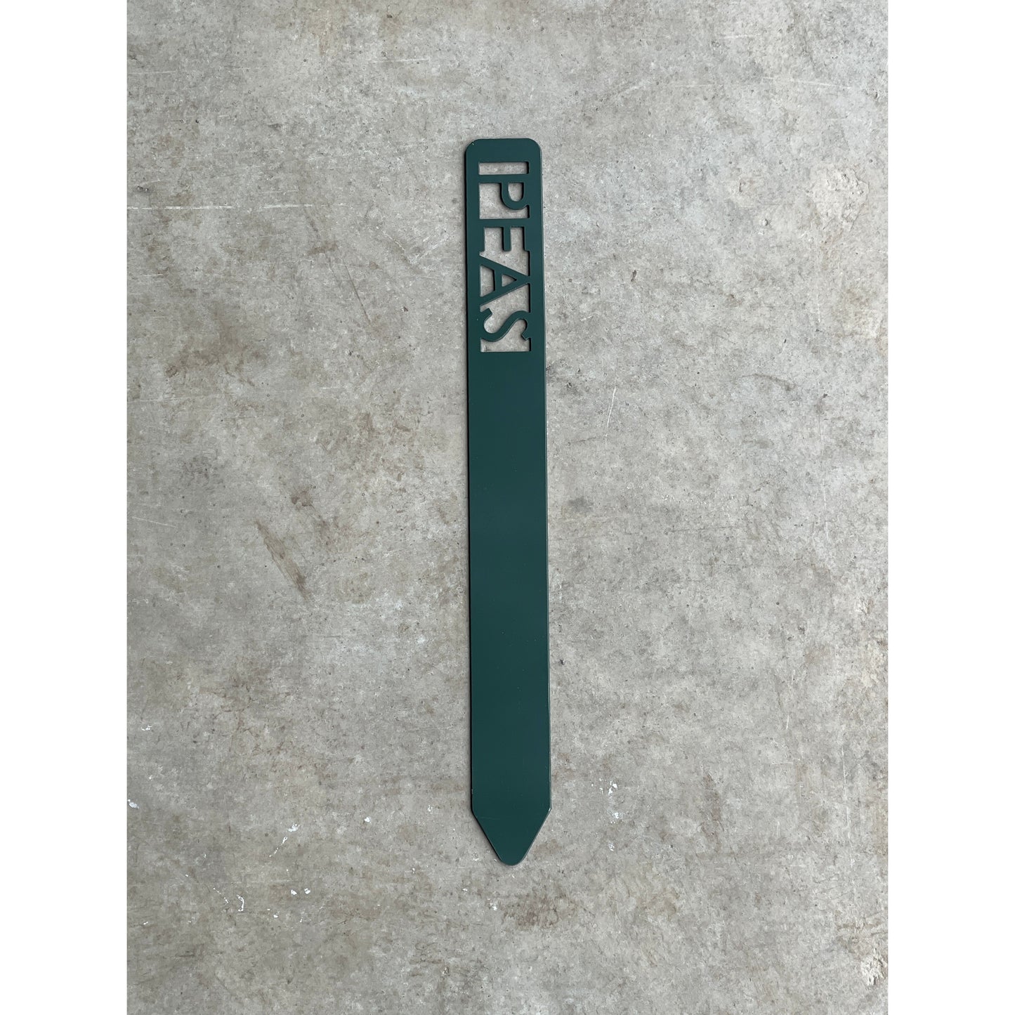 Metal Garden Stakes - Painted Hunter Green- Garden Yard Art – Rustic Outdoor Decor
