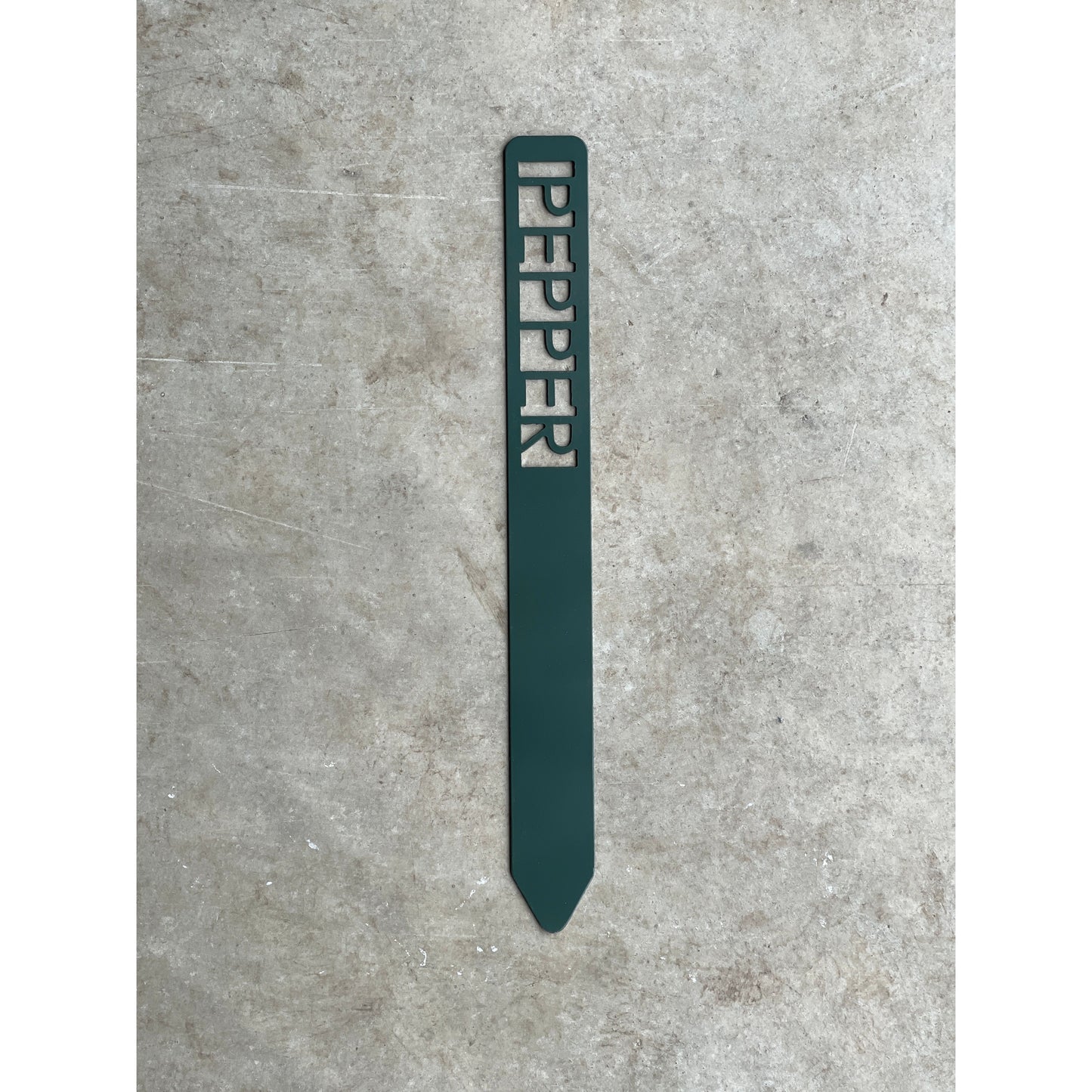 Metal Garden Stakes - Painted Hunter Green- Garden Yard Art – Rustic Outdoor Decor