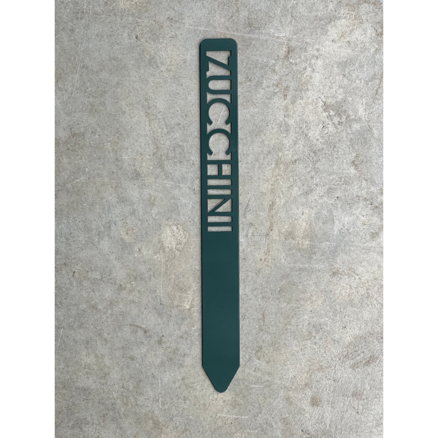 Metal Garden Stakes - Painted Hunter Green- Garden Yard Art – Rustic Outdoor Decor