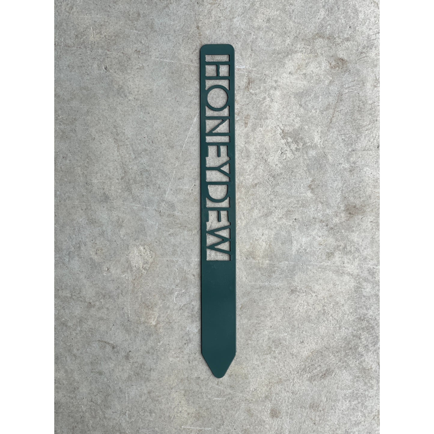 Metal Garden Stakes - Painted Hunter Green- Garden Yard Art – Rustic Outdoor Decor