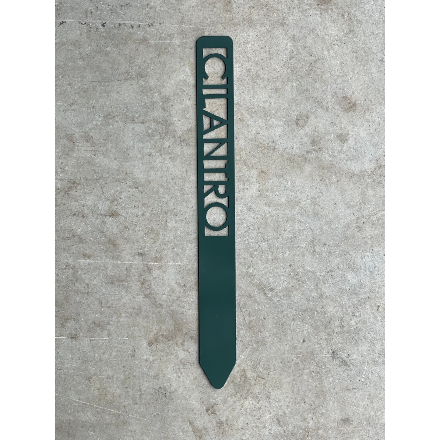 Metal Garden Stakes - Painted Hunter Green- Garden Yard Art – Rustic Outdoor Decor