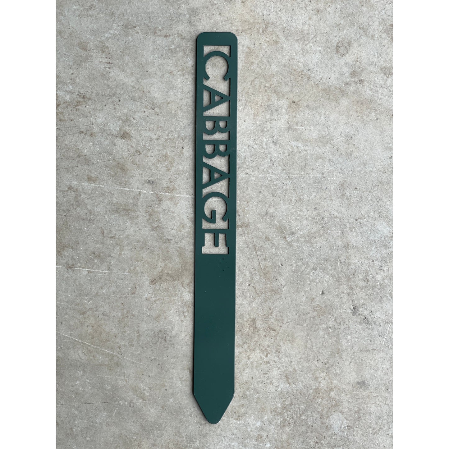 Metal Garden Stakes - Painted Hunter Green- Garden Yard Art – Rustic Outdoor Decor