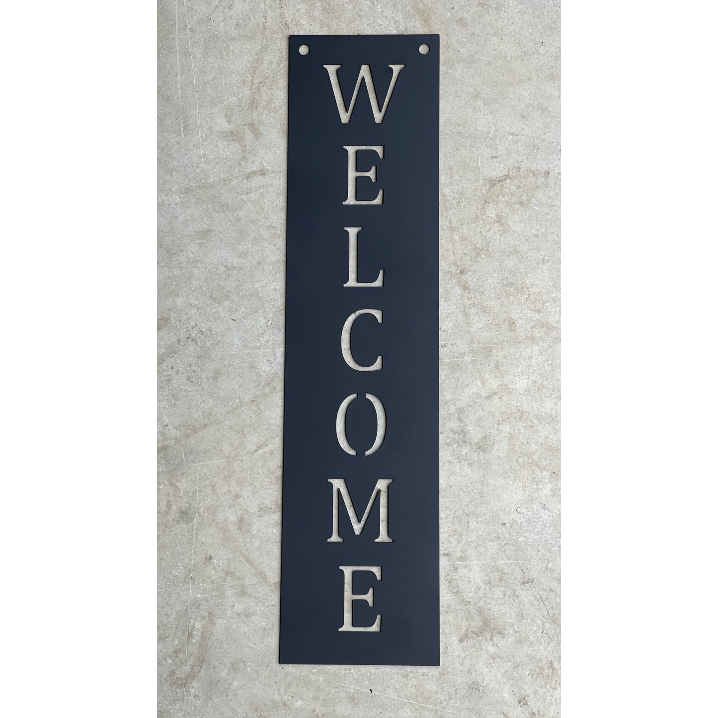 Welcome Metal Wall Sign – Custom Color Options – Rustic Wall Décor for Porch or Entryway