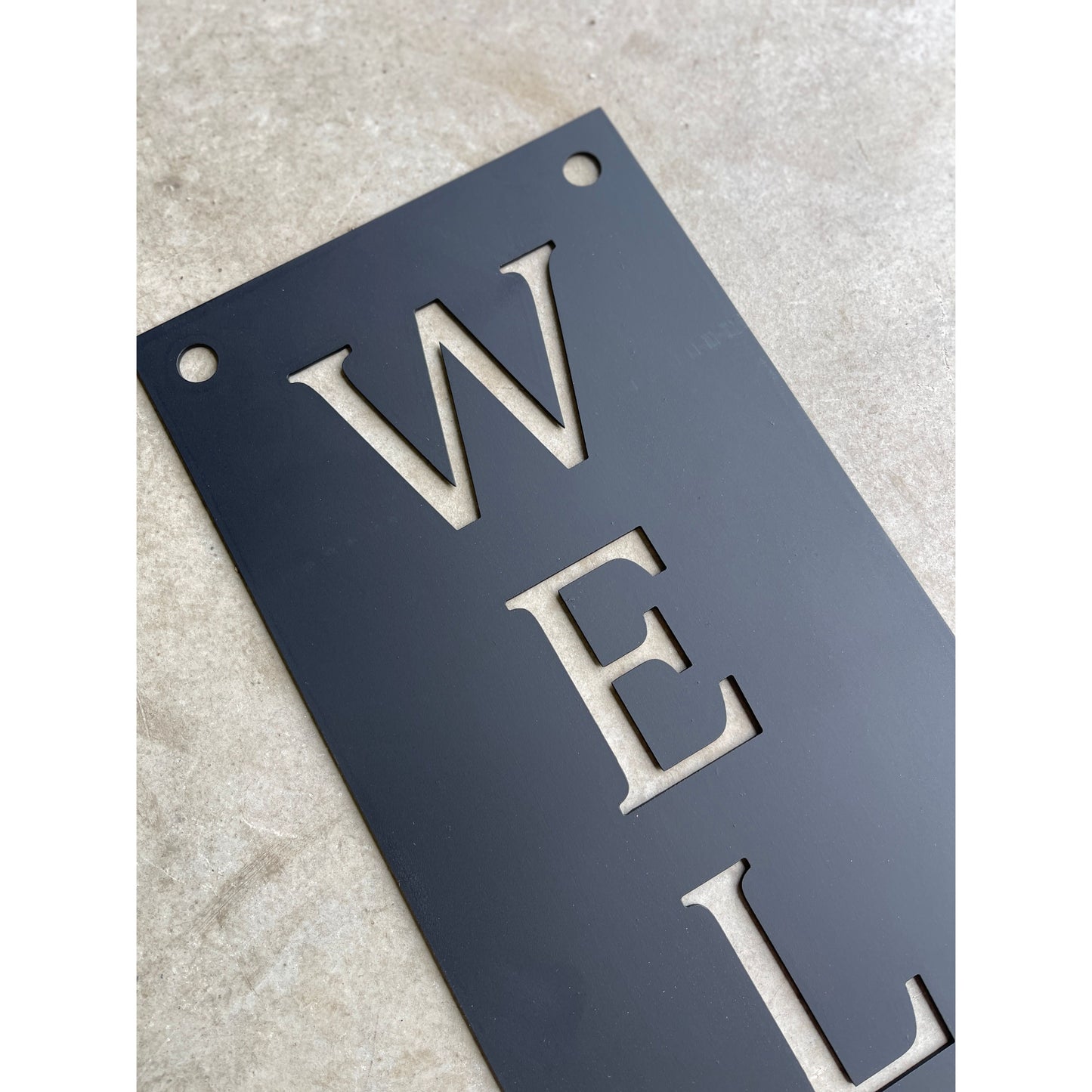 Welcome Metal Wall Sign – Custom Color Options – Rustic Wall Décor for Porch or Entryway