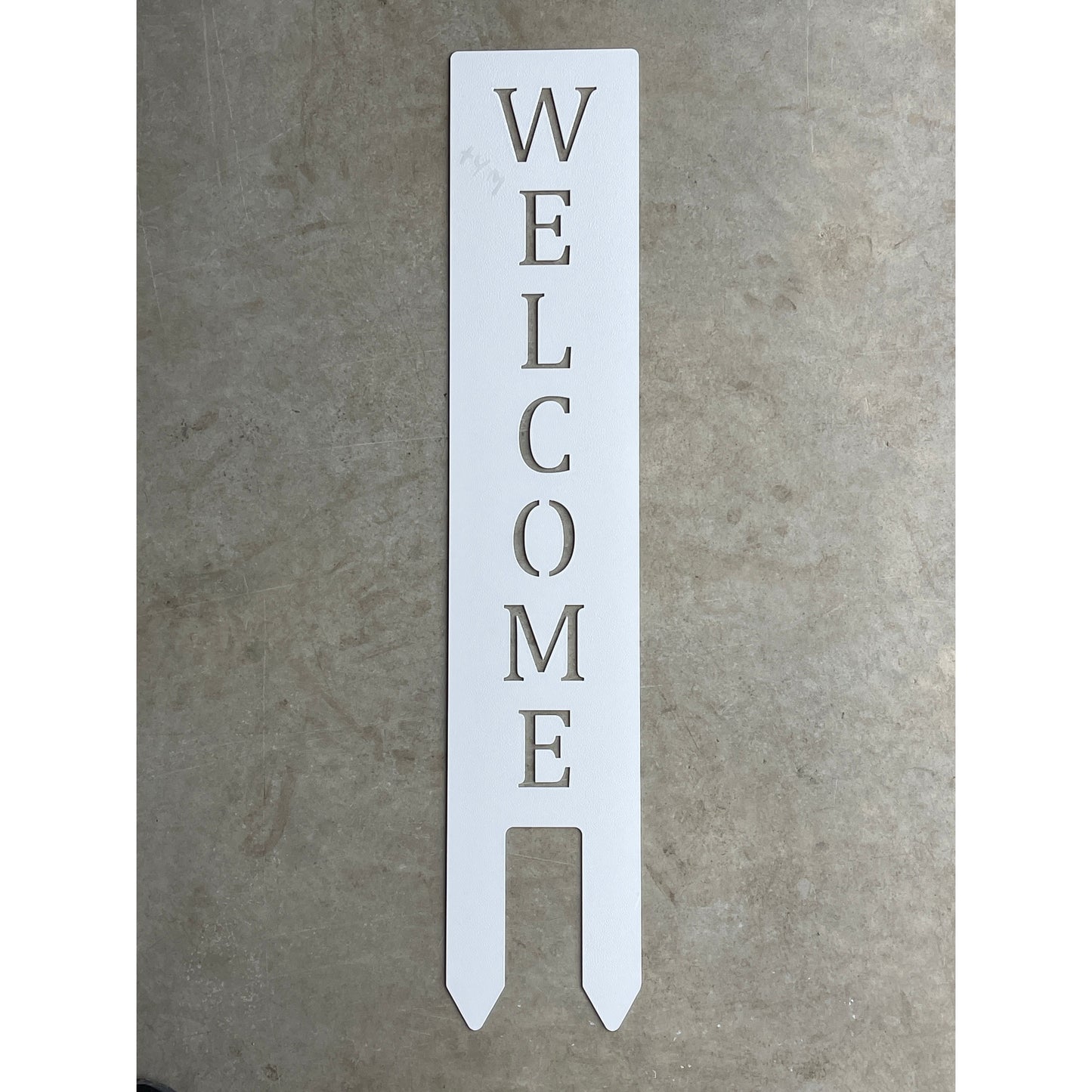 Welcome Metal Lawn Sign – Outdoor Yard Decor for Garden, Pathway, or Porch