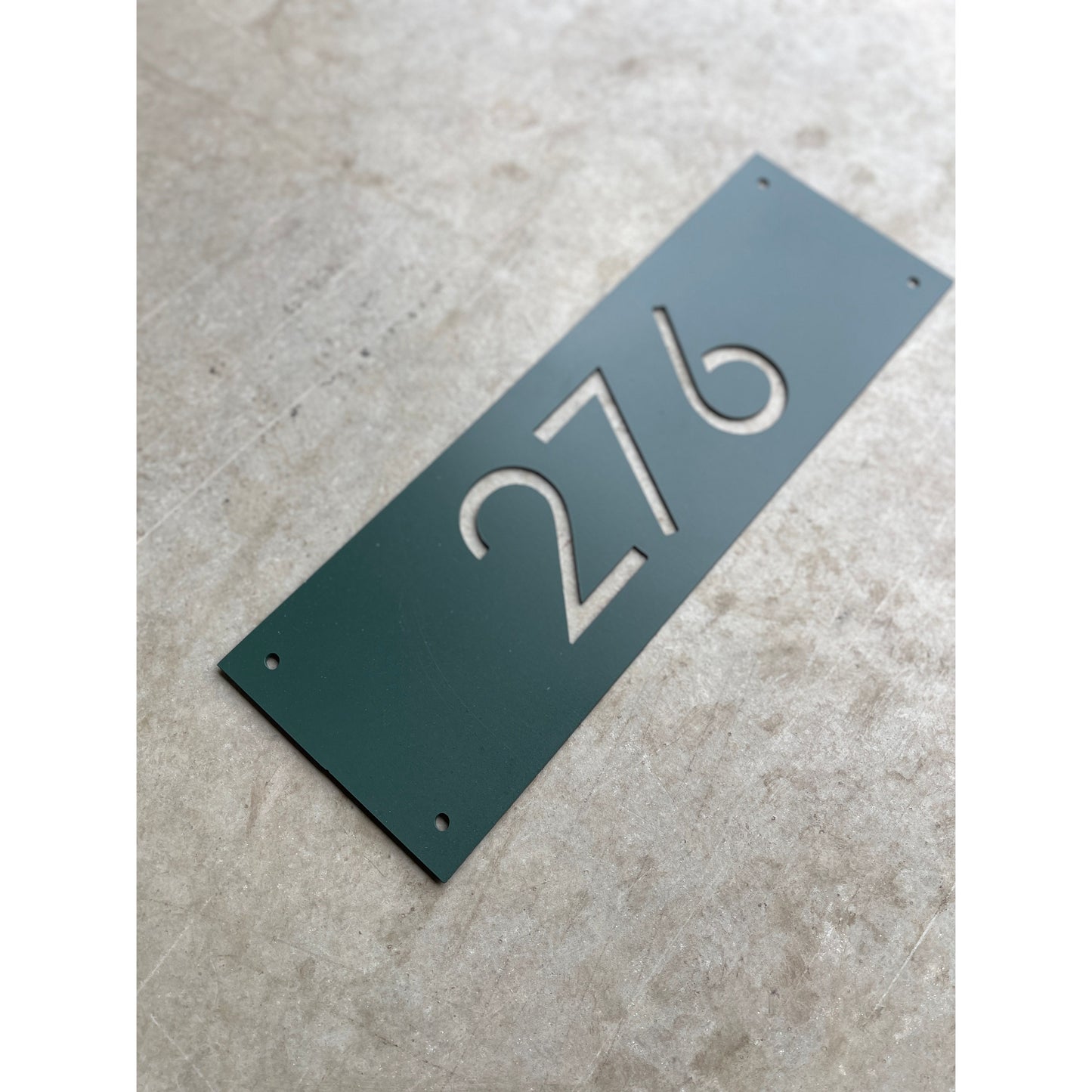 Custom Metal Address Sign – Personalized House Number Sign for Home or Yard