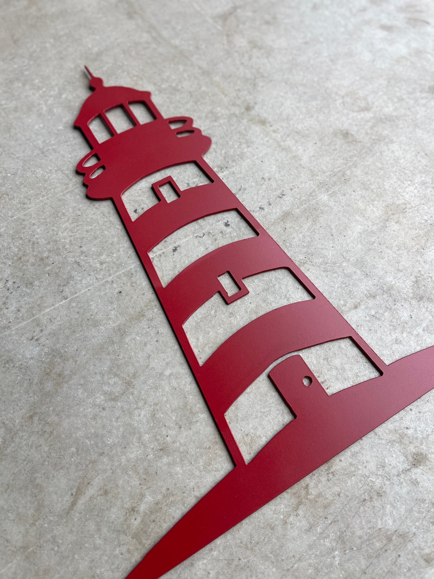 Red Lighthouse Sign