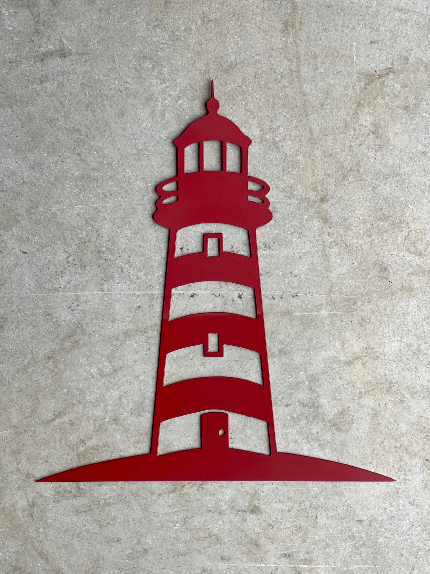 Red Lighthouse Sign