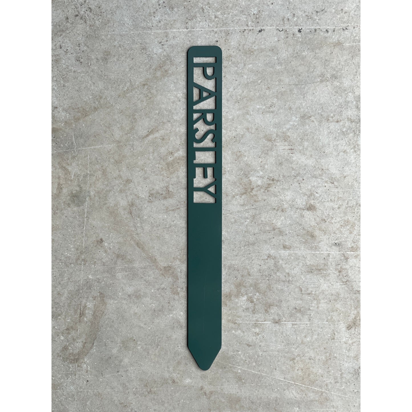 Metal Garden Stakes - Painted Hunter Green- Garden Yard Art – Rustic Outdoor Decor
