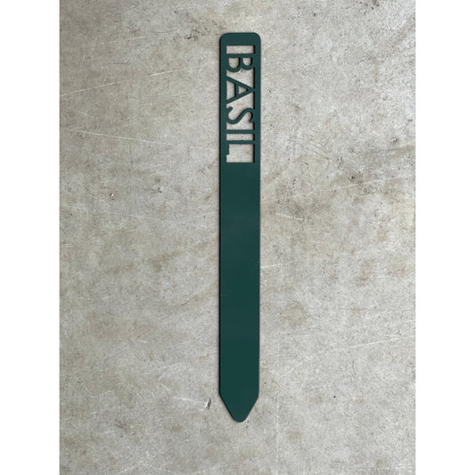 Metal Garden Stakes - Painted Hunter Green- Garden Yard Art – Rustic Outdoor Decor