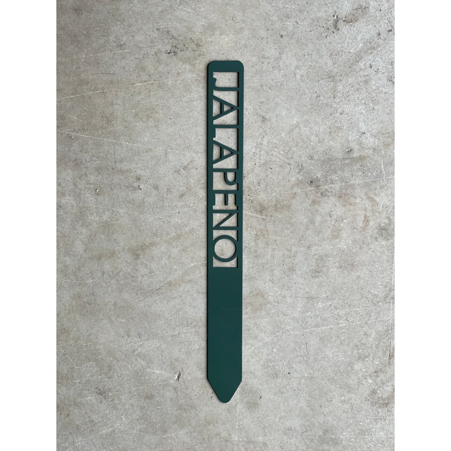 Metal Garden Stakes - Painted Hunter Green- Garden Yard Art – Rustic Outdoor Decor