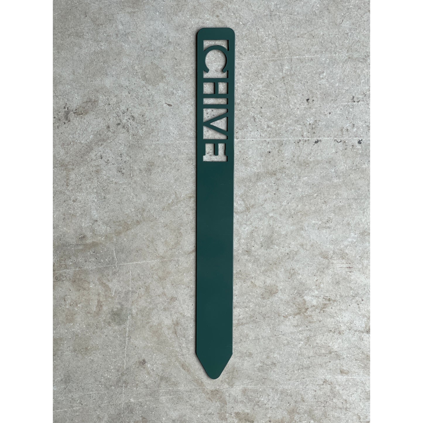 Metal Garden Stakes - Painted Hunter Green- Garden Yard Art – Rustic Outdoor Decor