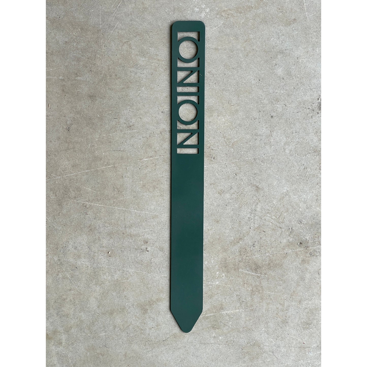 Metal Garden Stakes - Painted Hunter Green- Garden Yard Art – Rustic Outdoor Decor