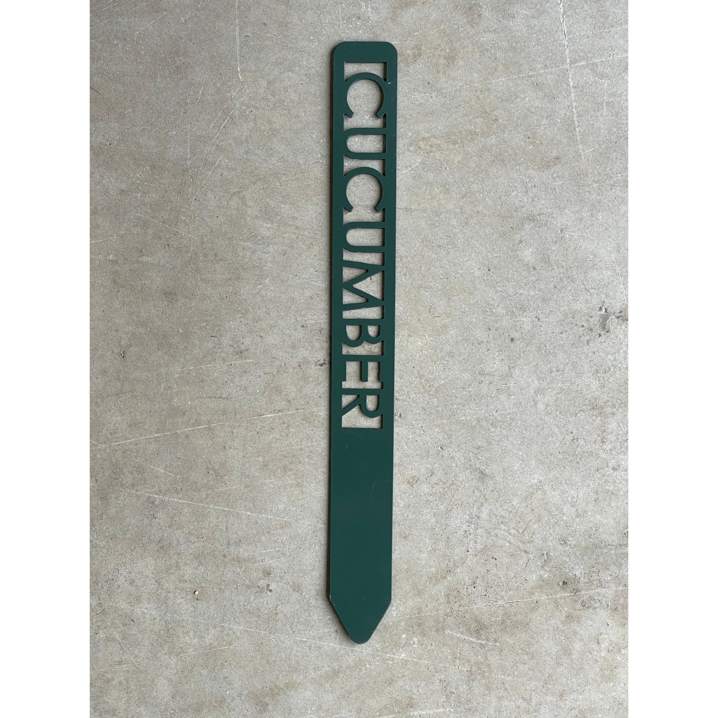 Metal Garden Stakes - Painted Hunter Green- Garden Yard Art – Rustic Outdoor Decor