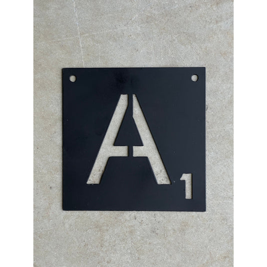 8"x8" Metal Scrabble Letters – Custom Wall Decor Tiles